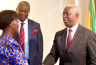GABON-OIF : Le Premier Ministre NDONG SIMA reçoit Louise MUSHIKIWABO.; Credit: 